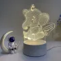 Холограмна 3D LED лампа Летящо Слонче, снимка 1