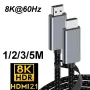 Цифров кабел HDMI към HDMI мъжки 8K@60HZ 3D за лаптопи Xiaomi Xbox PS5 PS4, снимка 4