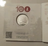 сребърна монета за 100 години УНСС, снимка 2