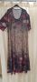 Разкошна Дълга Макси рокля с цветя- 3D ефект-размер 62, снимка 1 - Рокли - 45962619
