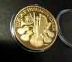 Голяма позлатена монета Виенска филхармония , снимка 2