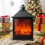 LED Декоративен фенер-камина – Реалистичен пламък за Коледа и зимен уют, снимка 1