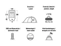 Немска двуслойна двуместна палатка High Peak-  UV защита, 3.3 кг., 3000 воден стълб, снимка 3