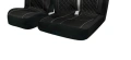 Комплект 2+1 универсална тапицерия за предни седалки на бус - текстил, черна, снимка 4