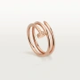 CARTIER Nail Juste un Clou Double Rose Gold Diamonds Пръстен Пирон, снимка 8