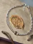 Гривна за глезен, Сваровски/Swarovski, 925 сребро, снимка 2