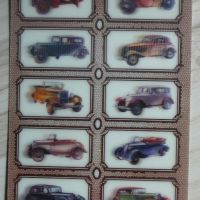 Стерео картичка с ретро автомобили, снимка 1 - Антикварни и старинни предмети - 45447839