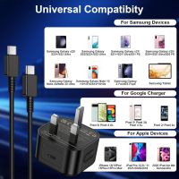 Зарядно устройство за Samsung, 2 броя по 25 W с 2х2 метра USB C кабел, снимка 3 - Друга електроника - 45374786