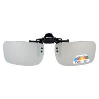 Огледален сиво - черен клипс за слънце с поляризация , снимка 2 - Слънчеви и диоптрични очила - 45079507