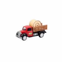 Играчка Камион, Метал/Пластмаса, Червен, 11х5 см, снимка 1 - Коли, камиони, мотори, писти - 45339741