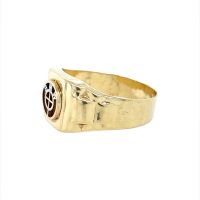 Златен мъжки пръстен 3,04гр. размер:65 14кр. проба:585 модел:23559-1, снимка 2 - Пръстени - 45408537