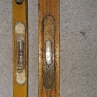 2броя дървени ретро нивелири, снимка 4 - Антикварни и старинни предмети - 45675225