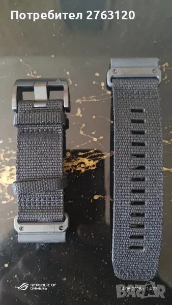 Garmin QuickFit® 26 каишка - Tactical Black Nylon, снимка 1