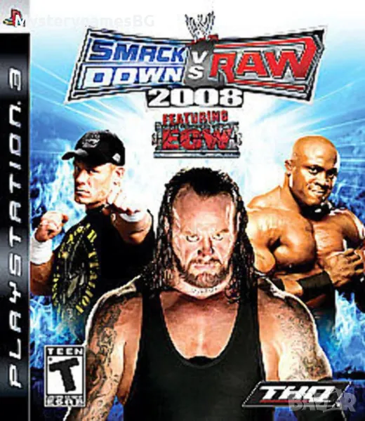 SMACKDOWN VS RAW 2008 PS3 ИГРИ - Плейстейшън 3 / ПС3 / Playstation 3 , снимка 1