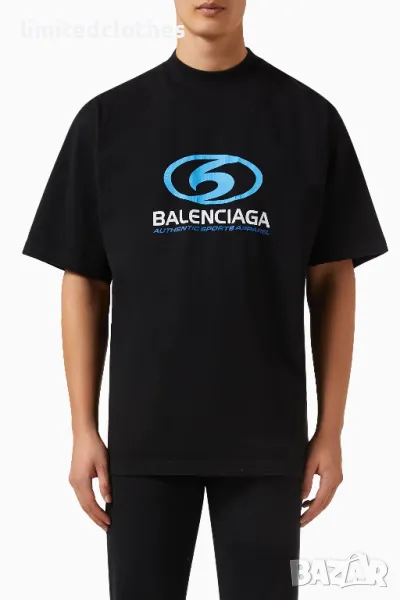 BALENCIAGA Surfer Sports Apparel Logo Print Oversized Мъжка / Дамска Тениска size XS (S / M), снимка 1