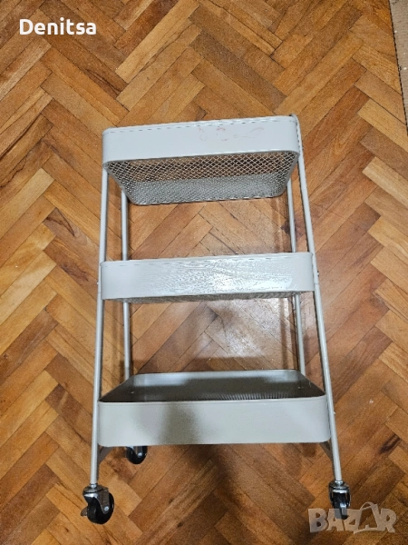 Количка светлосива за салон или дом, снимка 1