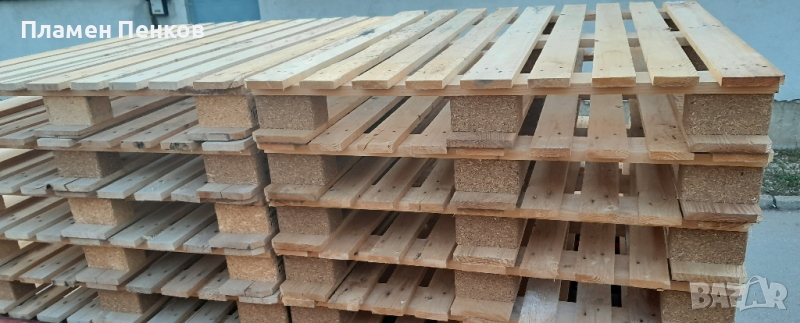 Нови дървени палета , размер 120 / 100, снимка 1