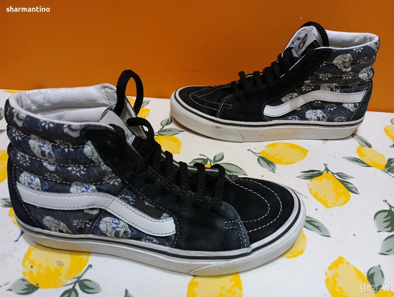 Vans кожени с черепи N 36,5, снимка 1