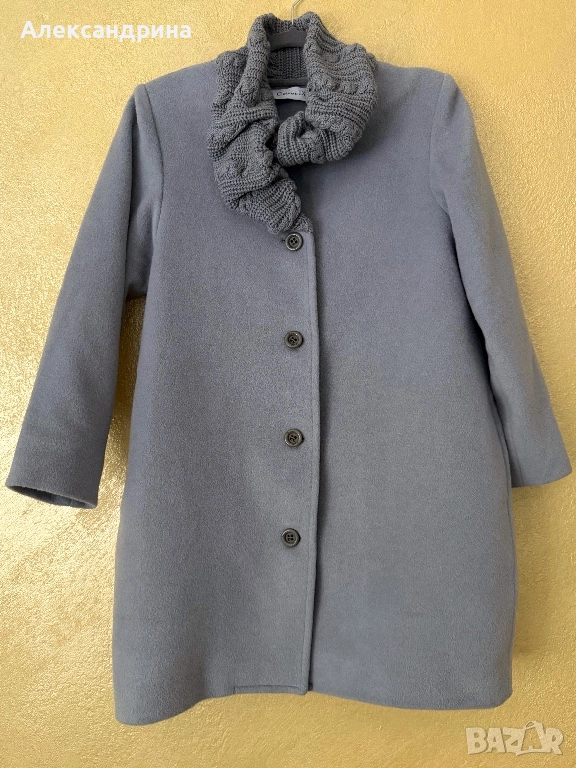 Сиво Вълнено палто на Christian Dior , снимка 1