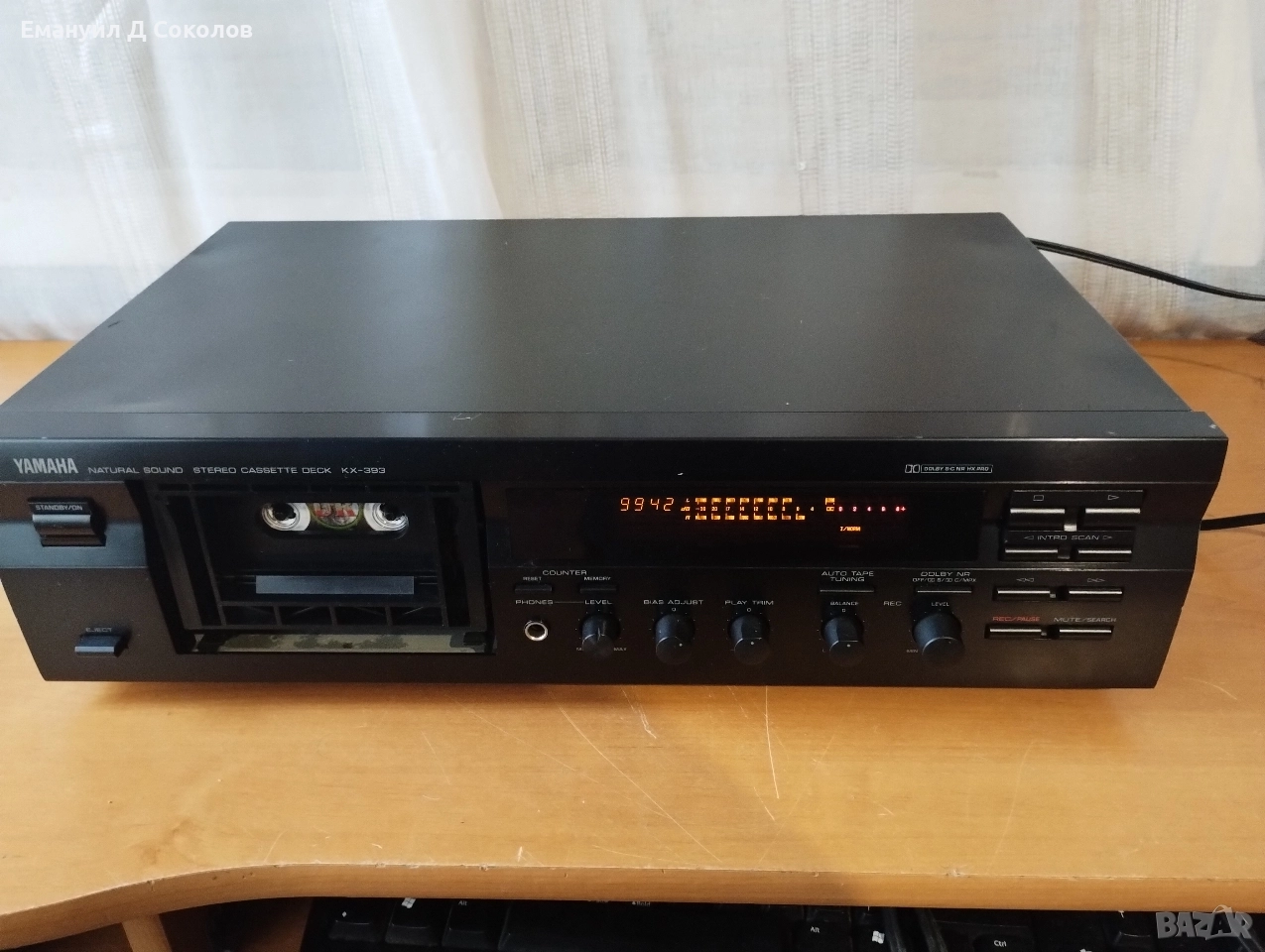 YAMAHA KX-393 стерео касетъчен дек гр, снимка 1