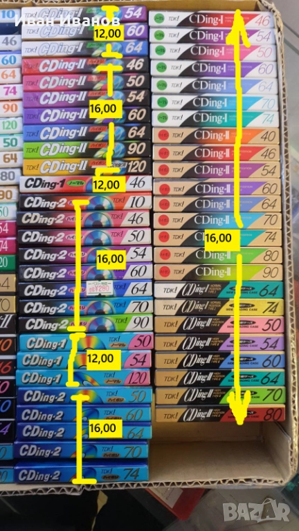 TDK Super CDing и TDK CDing аудио касети made in Japan, снимка 1