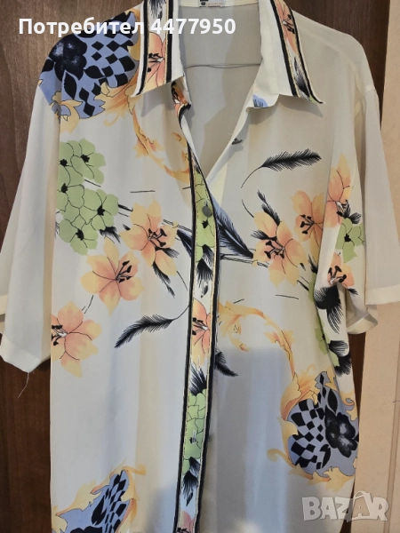 Дамска копринена риза, снимка 1