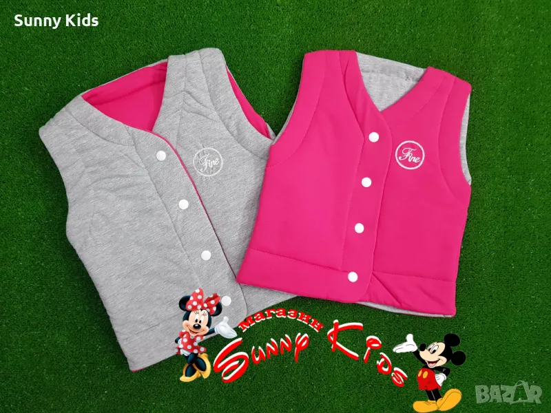 НОВ детски елек с две лица, снимка 1