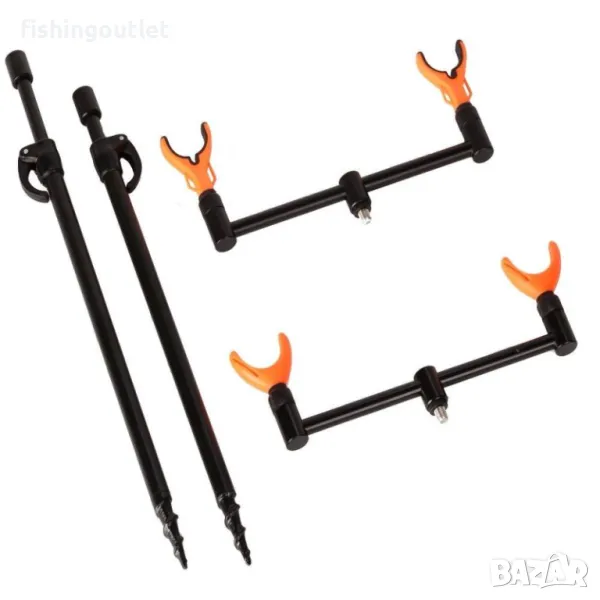 Рибарска стойка за две въдици Fil Fishing BANK STICK & BUZZ BAR SET, снимка 1