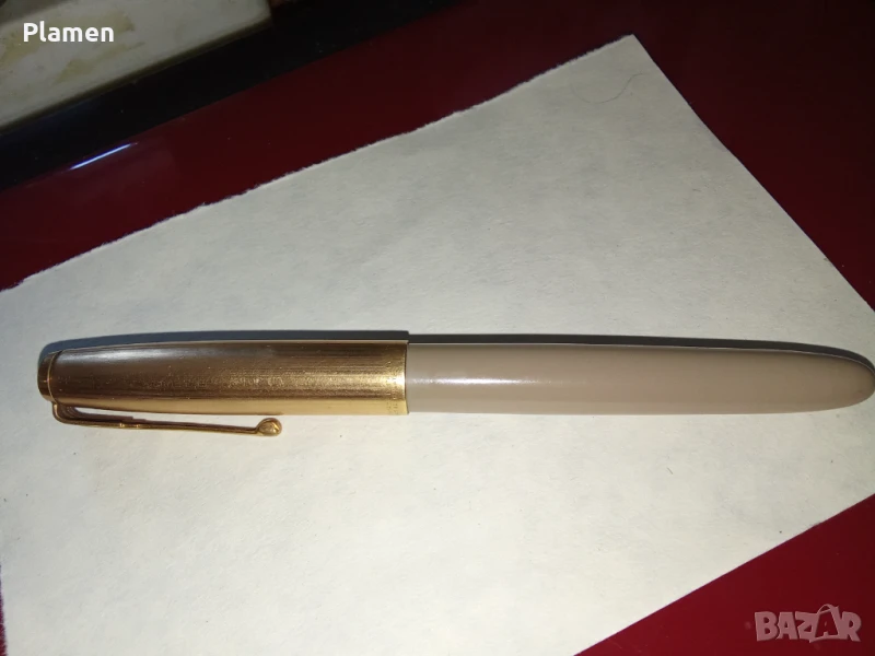 Китайска писалка с позлата, снимка 1