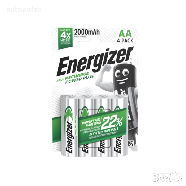 Акумулаторни батерии Energizer Power Plus 2000mAh AA 4 бр., снимка 1