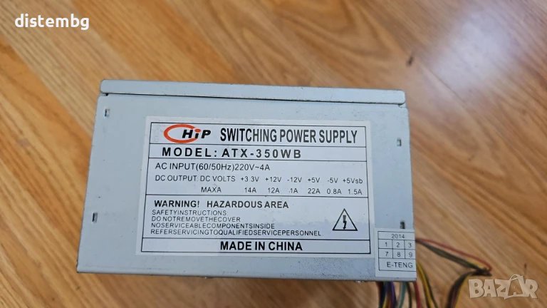 Компютърно захранване HIP ATX-350WB , снимка 1