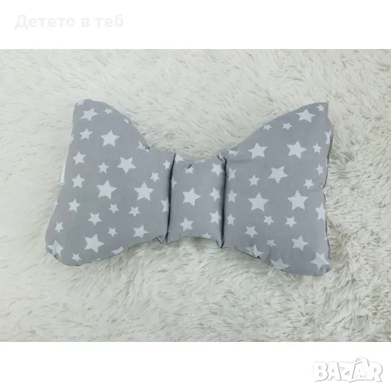 Възглавница за бебе пеперуда Сиви звезди, снимка 1