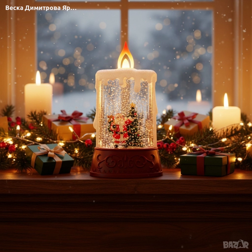 Коледна декоративна LED свещ , снимка 1