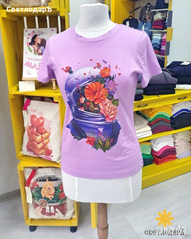 Дамска тениска с печат, снимка 1