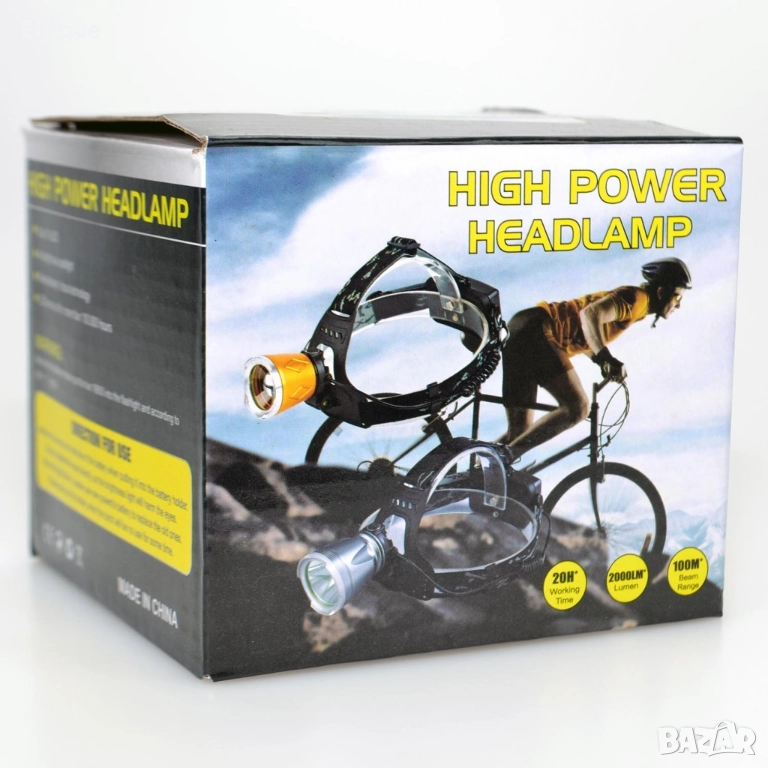 Водоустойчив фенер - Челник за глава FL90, снимка 1