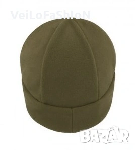 Нова зимна поларена шапка в цвят каки, Унисекс, снимка 1