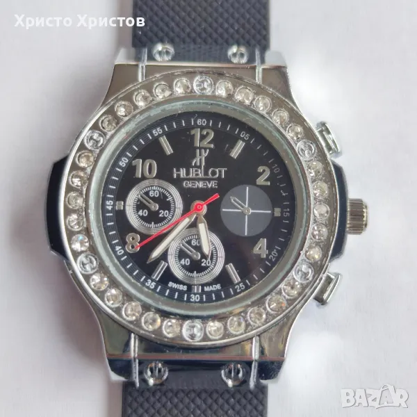 Дамски луксозен часовник Hublot Steel Silver Edition , снимка 1