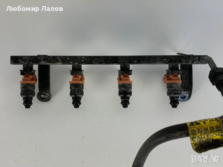 Горивна рейка с дюзи Chevrolet Matiz (98-04) 1.0i 4цилиндъра 96518620, снимка 1