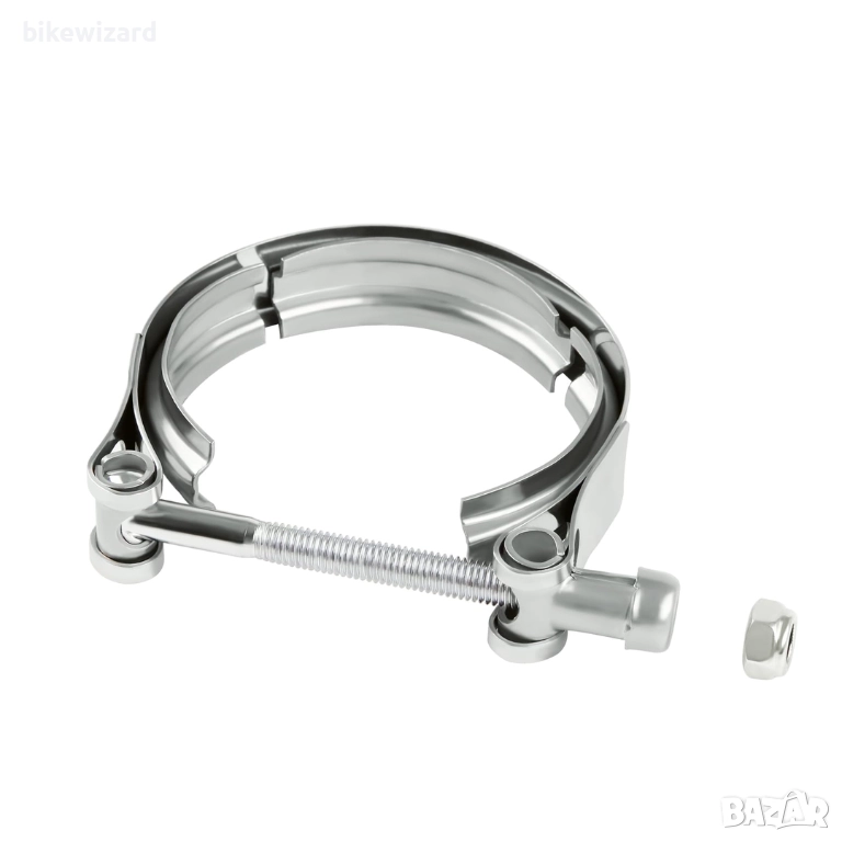 Скоба Godimg V-Band 3 инча (76,2 мм), универсални скоби за изпускателна система НОВА, снимка 1