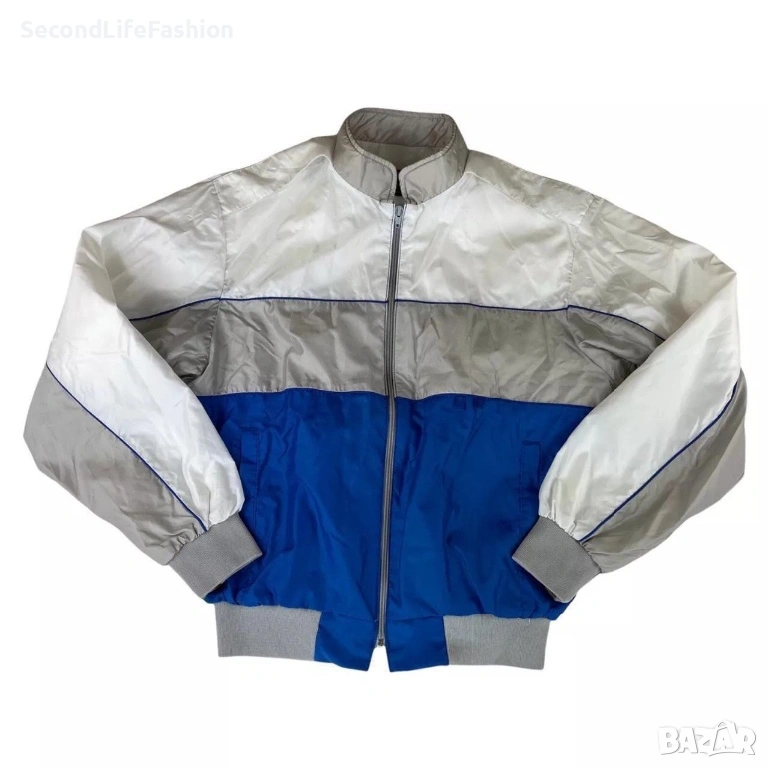 Винтидж яке Dunbrooke Pla-Jac, бяло, синьо, сиво, размер M, произведено в САЩ, снимка 1