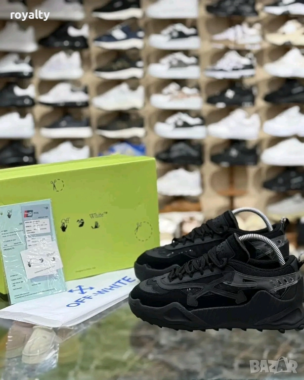 Off White Черни Мъжки Маратонки 40-44 Номер , снимка 1