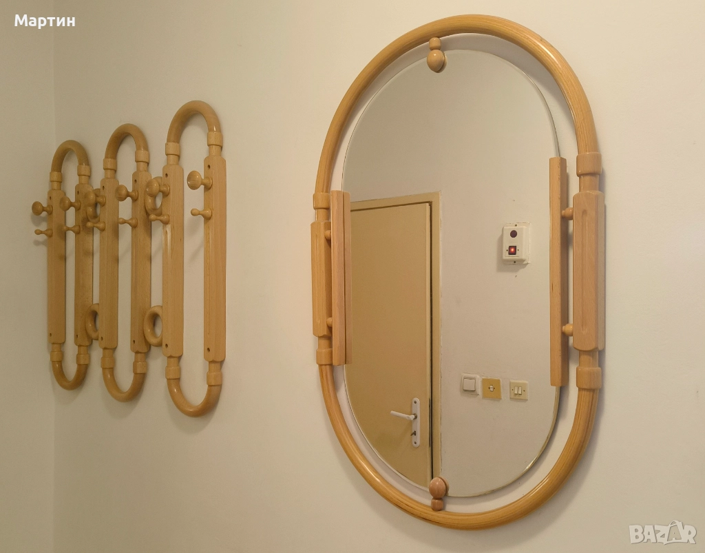 Огледало и стенна закачалка , снимка 1