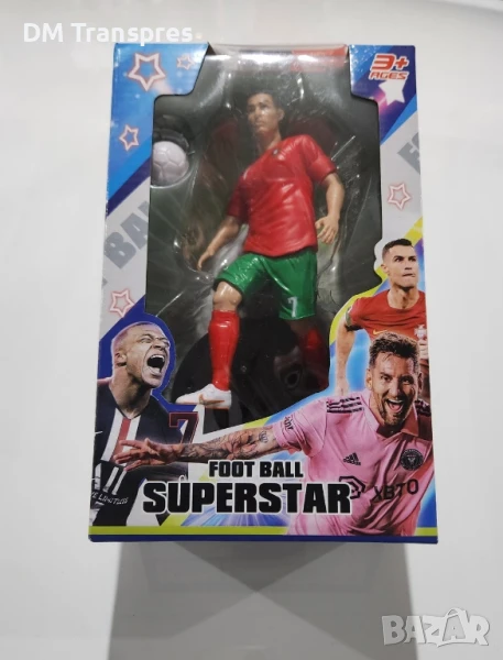 Фигурка в Кутия играчка на Роналдо Португалия 20см Футбол, снимка 1