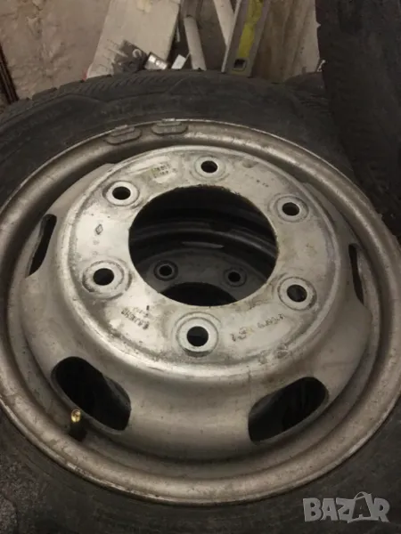 6 броя BARUM SnoVanis 3 195/75 R16C 107/105R DOT2422 с джанти за Renault Master двойна гума, снимка 1