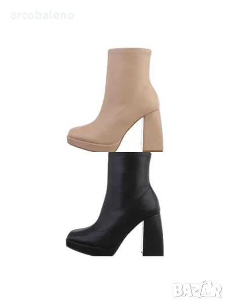 Дамски боти на висок ток, 2цвята , снимка 1