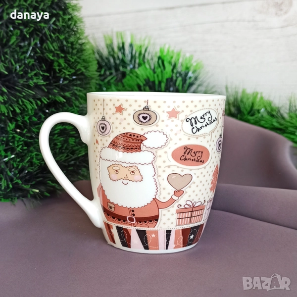 6275 Керамична коледна чаша Merry Christmas, 180 ml, снимка 1
