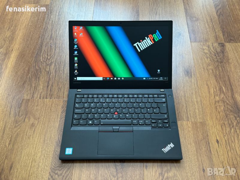 14' Full HD IPS Core i5-7200u Lenovo ThinkPad T470 8GB DDR4/256GB NVMe/HDMI/USB 3.1/Подсветка/Бат 6ч, снимка 1