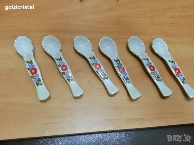 стари руски порцеланови лъжички , снимка 1
