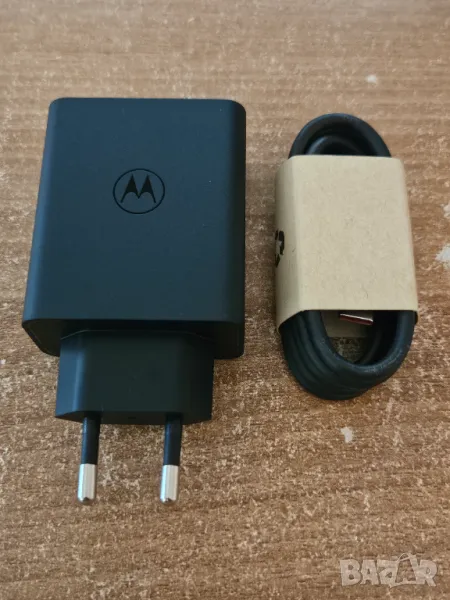 Motorola - ново оригинално зарядно 68W и usb-c кабел, снимка 1