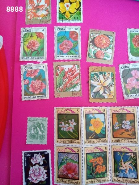 Пощенски марки -цветя, снимка 1